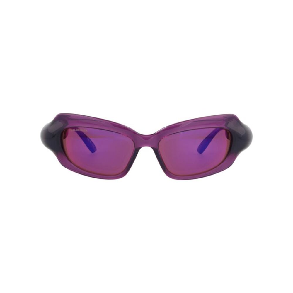 Balenciaga Square-Frame Bio-Injection Sunglasses Purple Womens